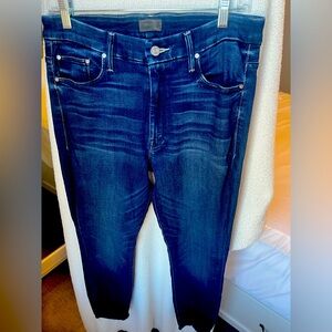 MOTHER The Looker High Rise Ankle Fray